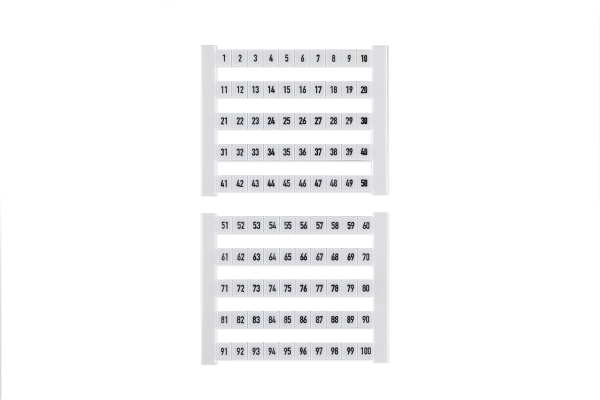 Weidmüller Verbindingsmarkeerder DEK 51-100 (50 Stk.)